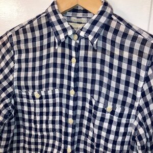 Denim & Supply Ralph Lauren Navy Plaid Shirt​